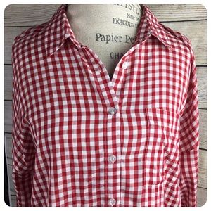 Pink Rose Vintage Picnic Blouse NWT S: L